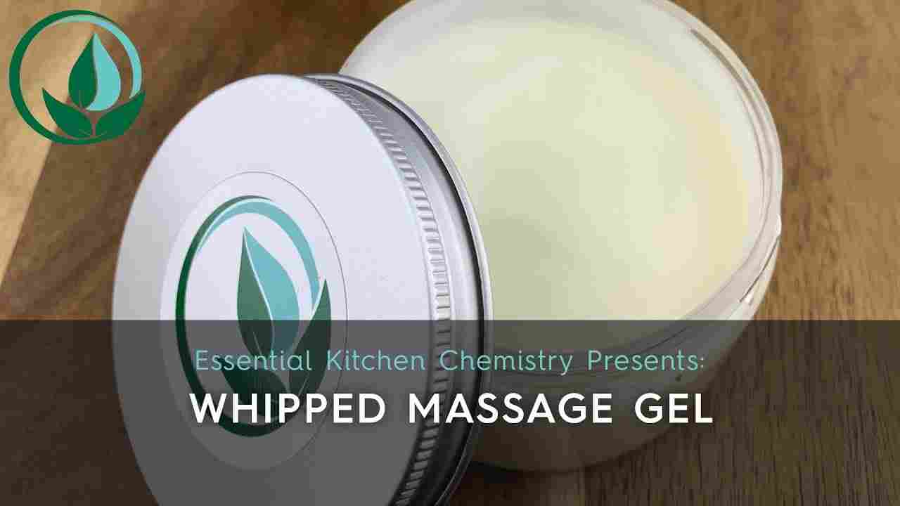 how to make whipped massage gel recipe DIY