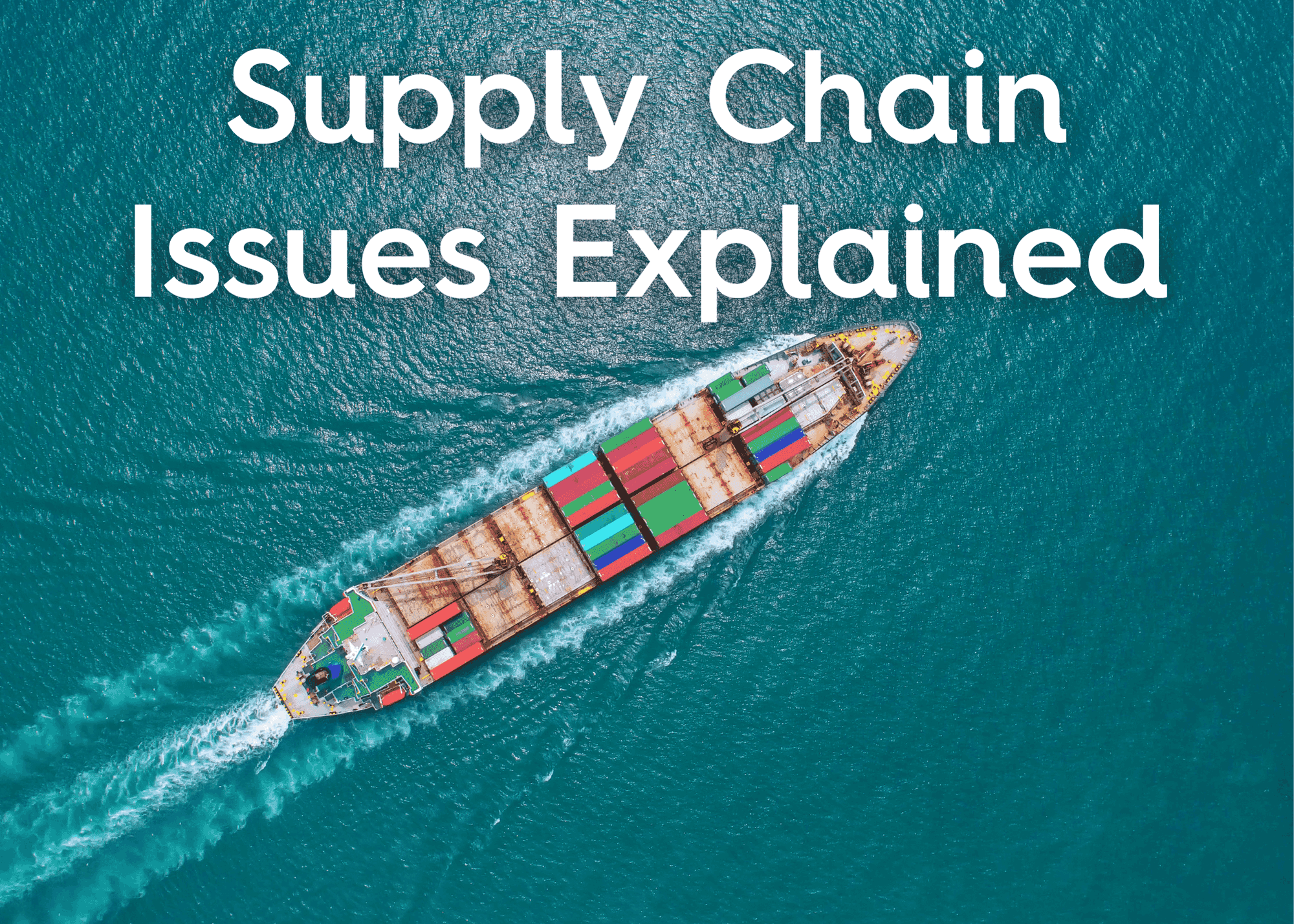how why supply chain impacted cosmetics skin care ingredients import covid 19, aerial image of cargo ship on open water
