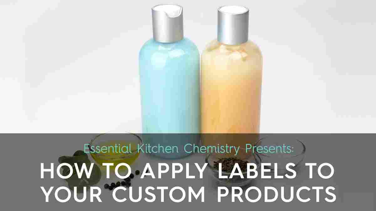 How to apply custom labels to cosmetic products.