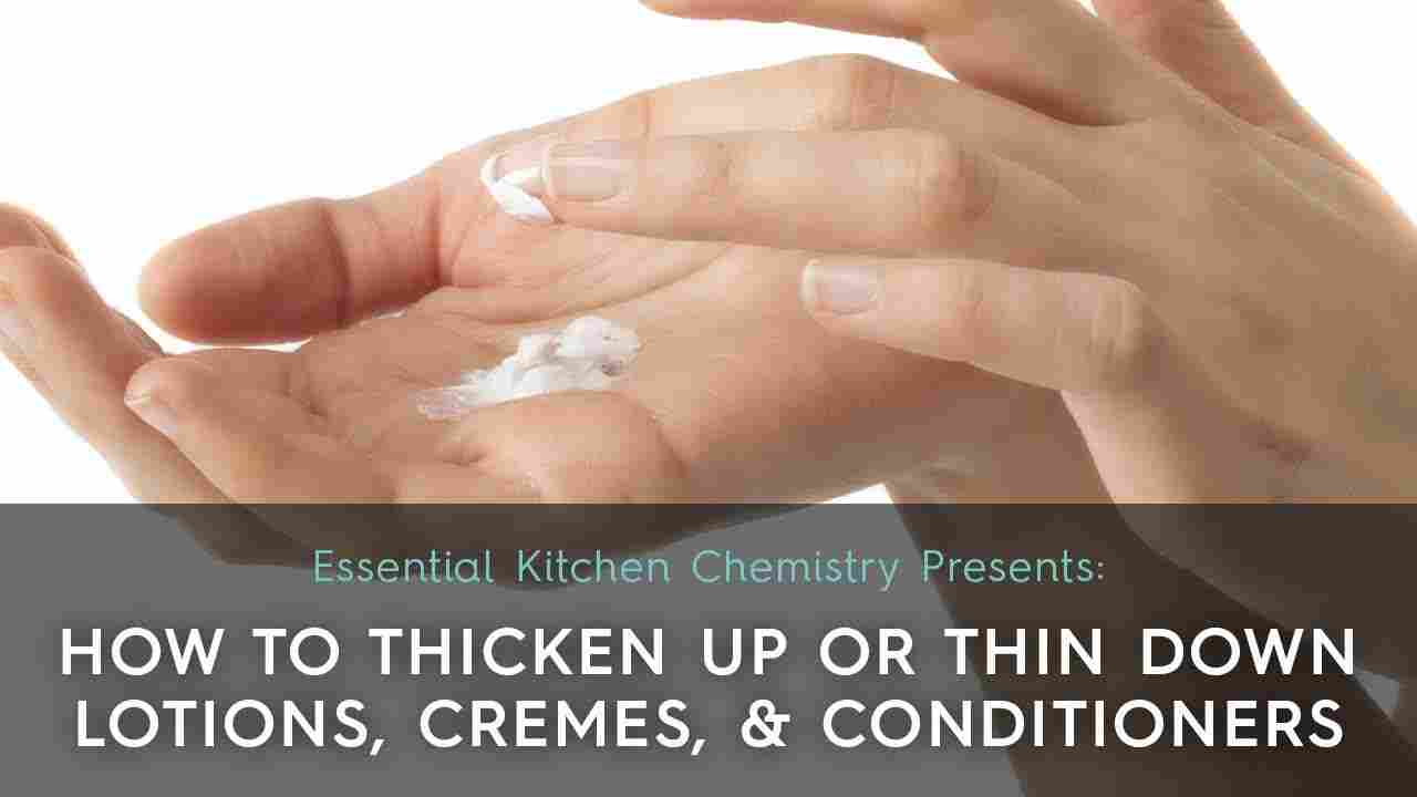 thicken lotion thin cream DIY how to video instructions step by step