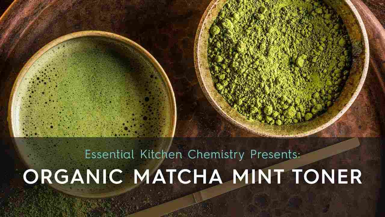 How to make an organic matcha mint toner